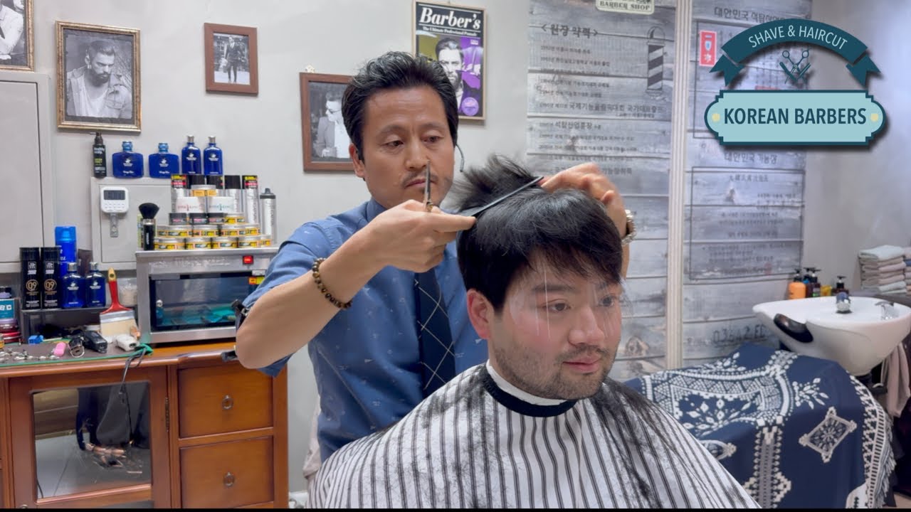 💈 Relaxing Haircut & Hairwash by Master Barber Koh Sanggeun | Davinci Barbershop