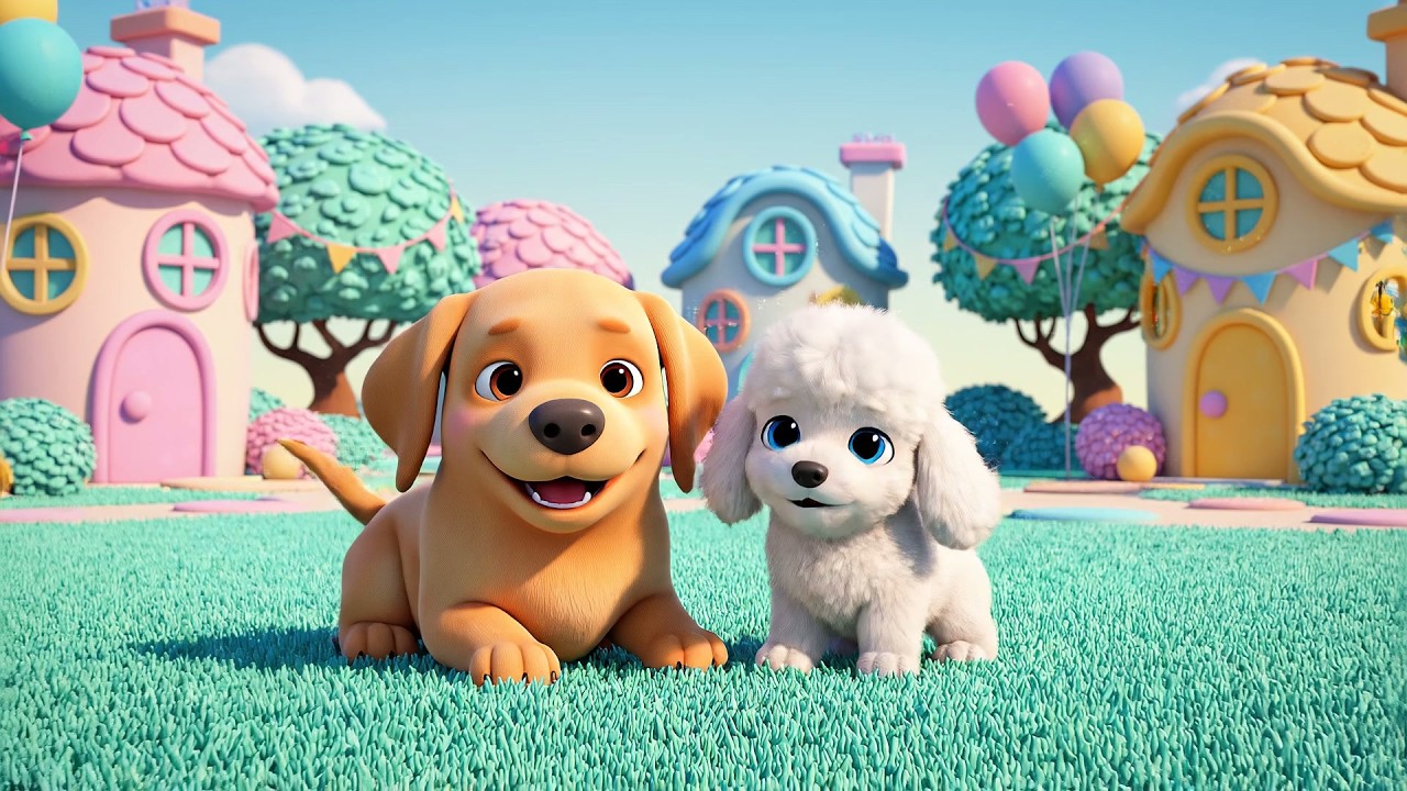 Happy Puppy Says Woof Woof Woof | Cute Dog Song & Animal Sounds for Kids