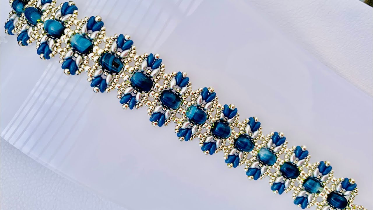 Olivine Bracelet 💎 #beadedbracelet #beadingtutorial