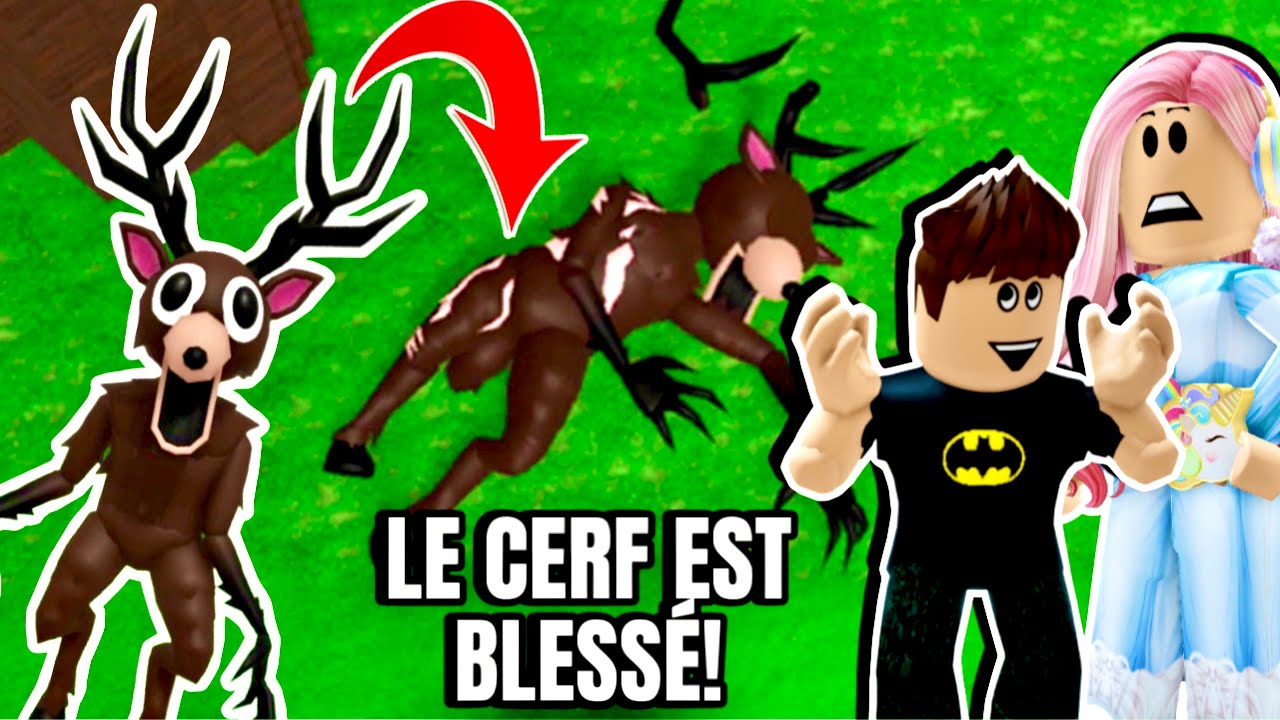 ON SAUVE LE CERF BLESSÉ ET IL DEVIENT NOTRE AMI DANS 99 NUITS DANS LA FORÊT AVEC MATHIS! ROBLOX