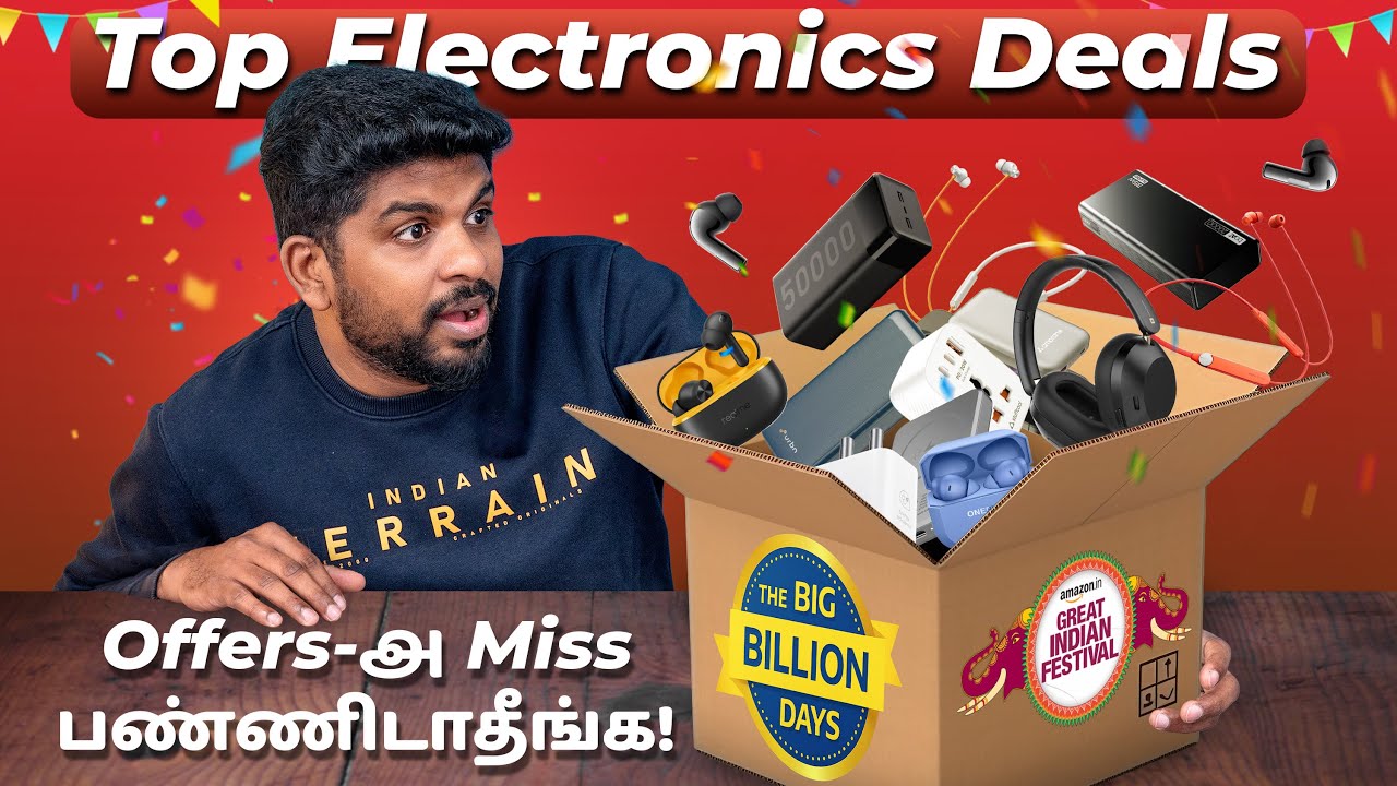 Top Electronics Deals 😍 in Amazon Great Indian Festival & Flipkart BBD Sale 🔥 Miss பண்ணிடாதீங்க !