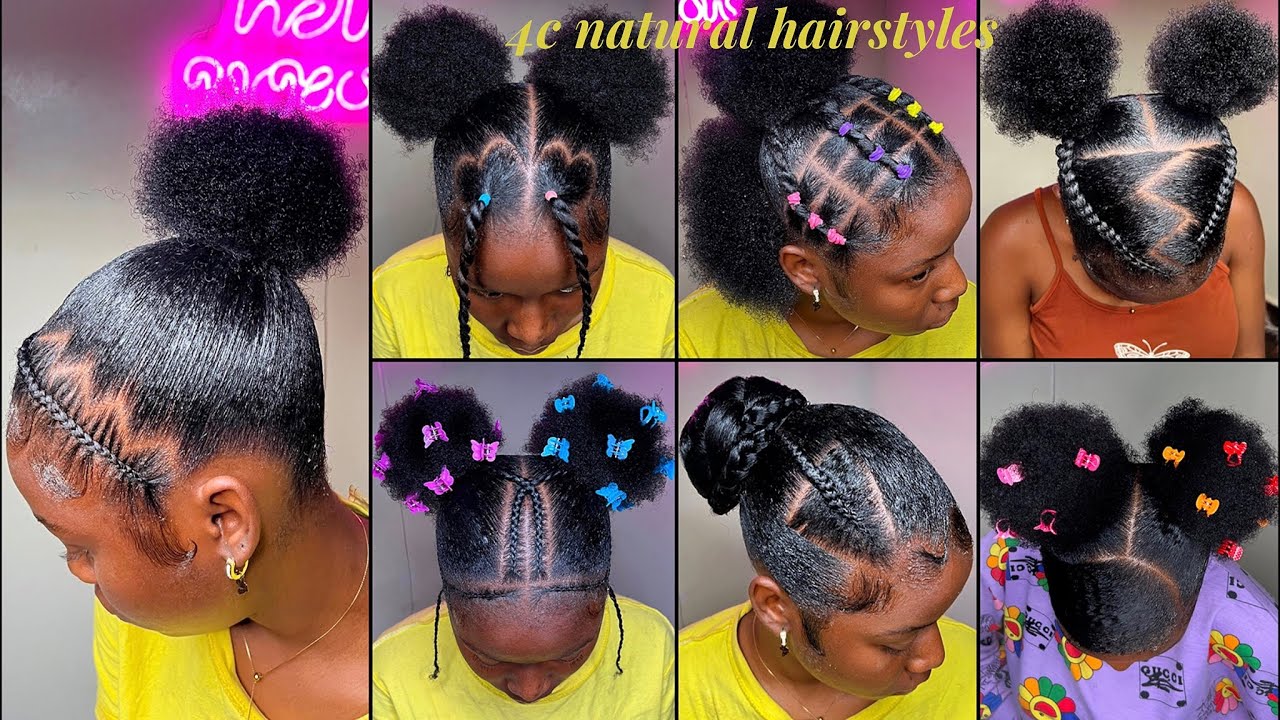 💅🏼🧞‍♀️new 𝐏𝐢𝐧𝐭𝐞𝐫𝐞𝐬𝐭 short 4c Natural Hairstyles compilation + Slayed Edges 2024🩵🦅
