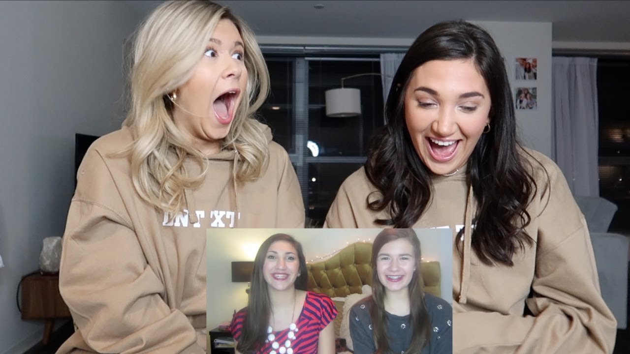 reacting to our old videos together (yikes szn) with danielle carolan