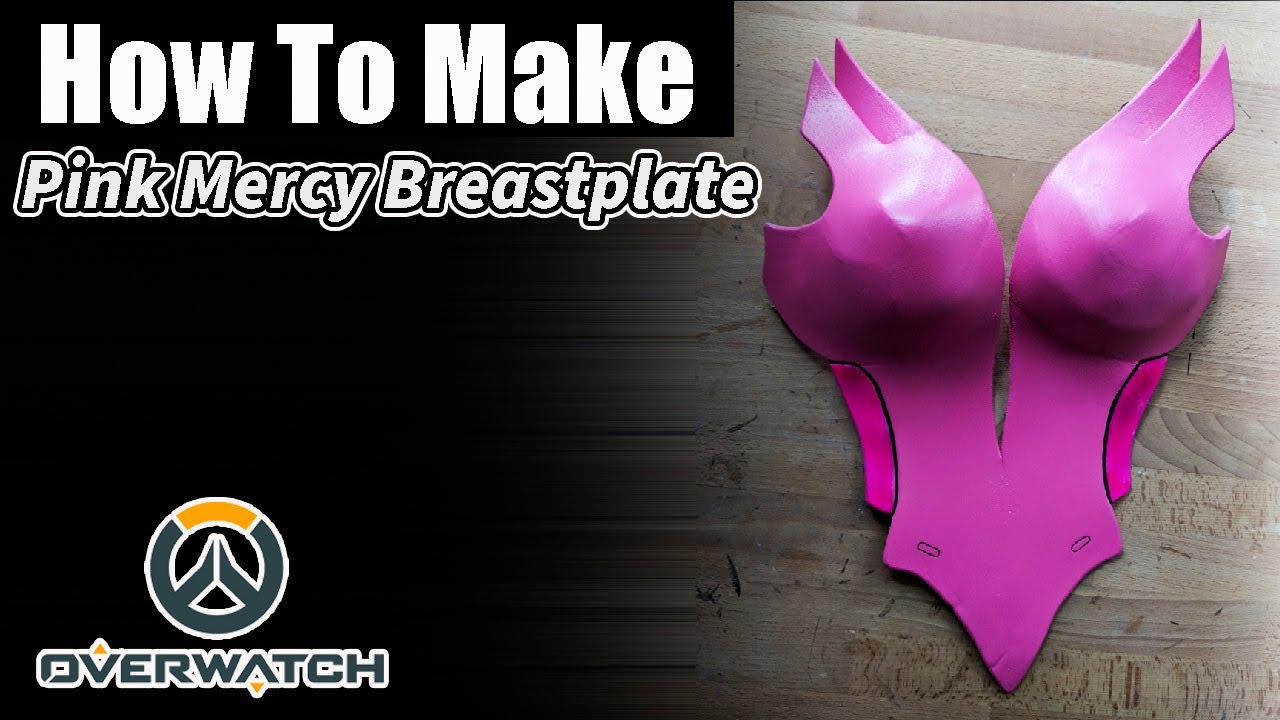 How to make Pink Mercy's Breastplate out of EVA Foam from Overwatch- DIY Cosplay Tutorial