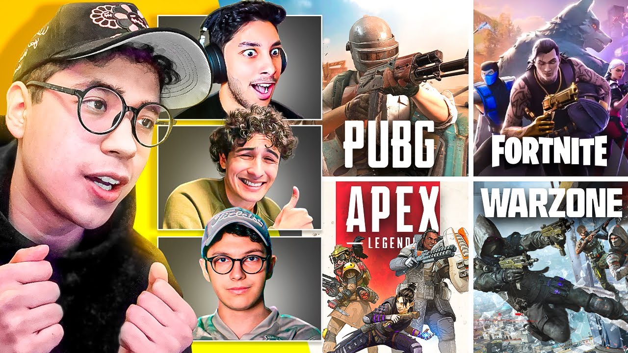 GANÉ en TODOS los BATTLE ROYALES con STREAMERS! - Mingod