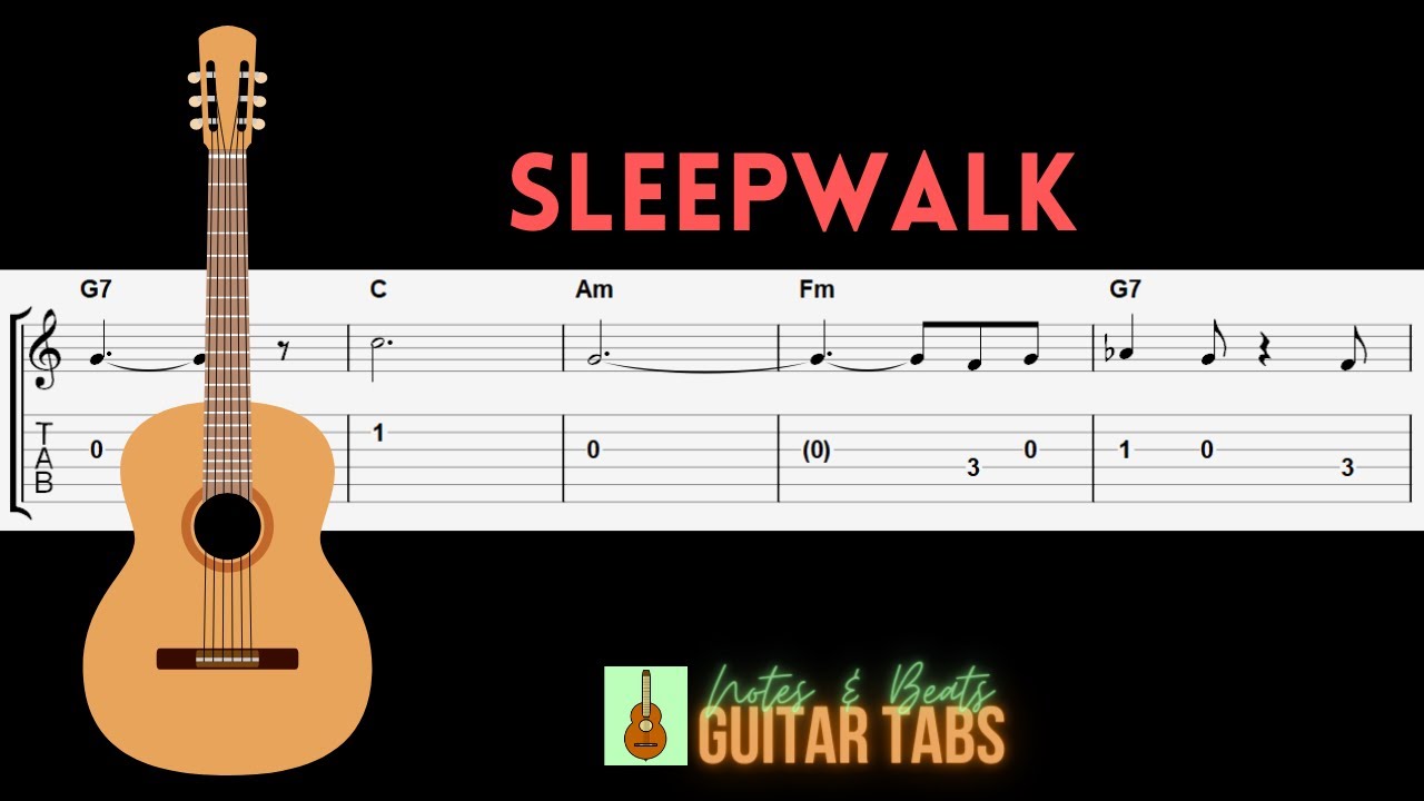 Santo & Johnny- Sleepwalk GUITAR TAB