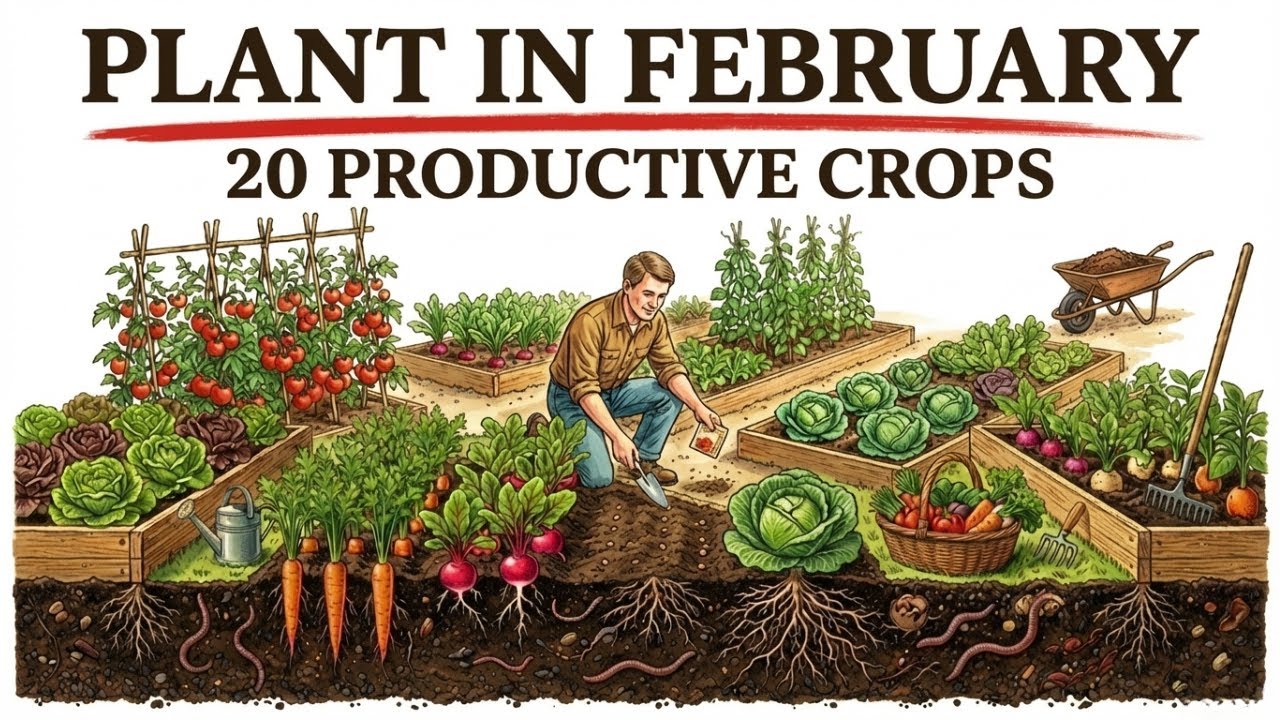 20 Most Productive Crops You Must Plant in February Before Spring