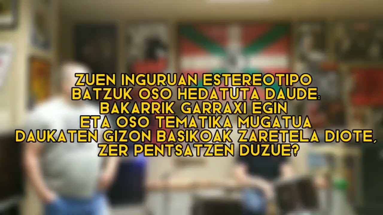 Kaleko Urdangak Zutik gazte martxa aurretiko elkarrizketa