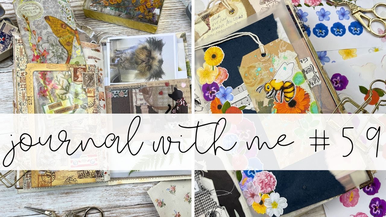 JOURNAL WITH ME | 59 | Creative + Junk Journaling | ms.paperlover | 2023