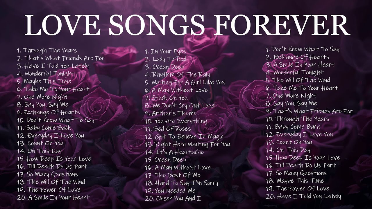 Forever Love Songs 💖 Greatest Hits 70s 80s 90s Collection