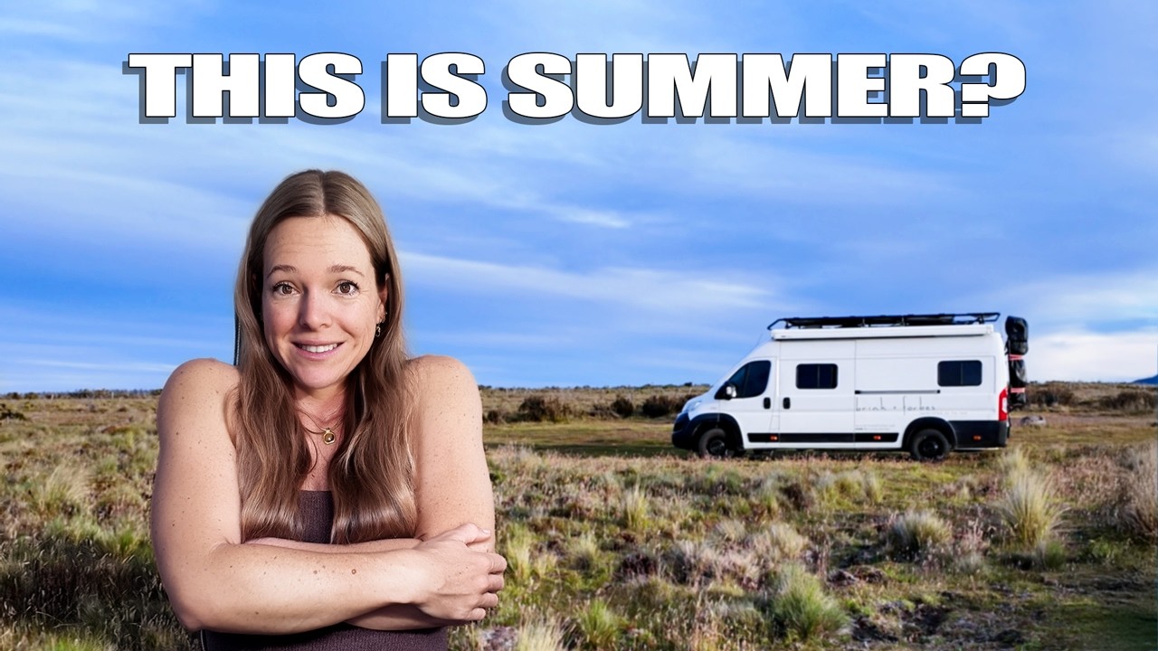Vanlife in the Cold Tasmanian Highlands