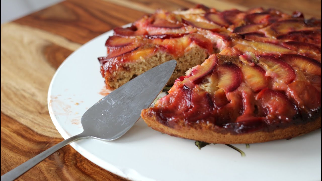 Gestürzter Pflaumenkuchen VEGAN | yummy quickie #yummypilgrim