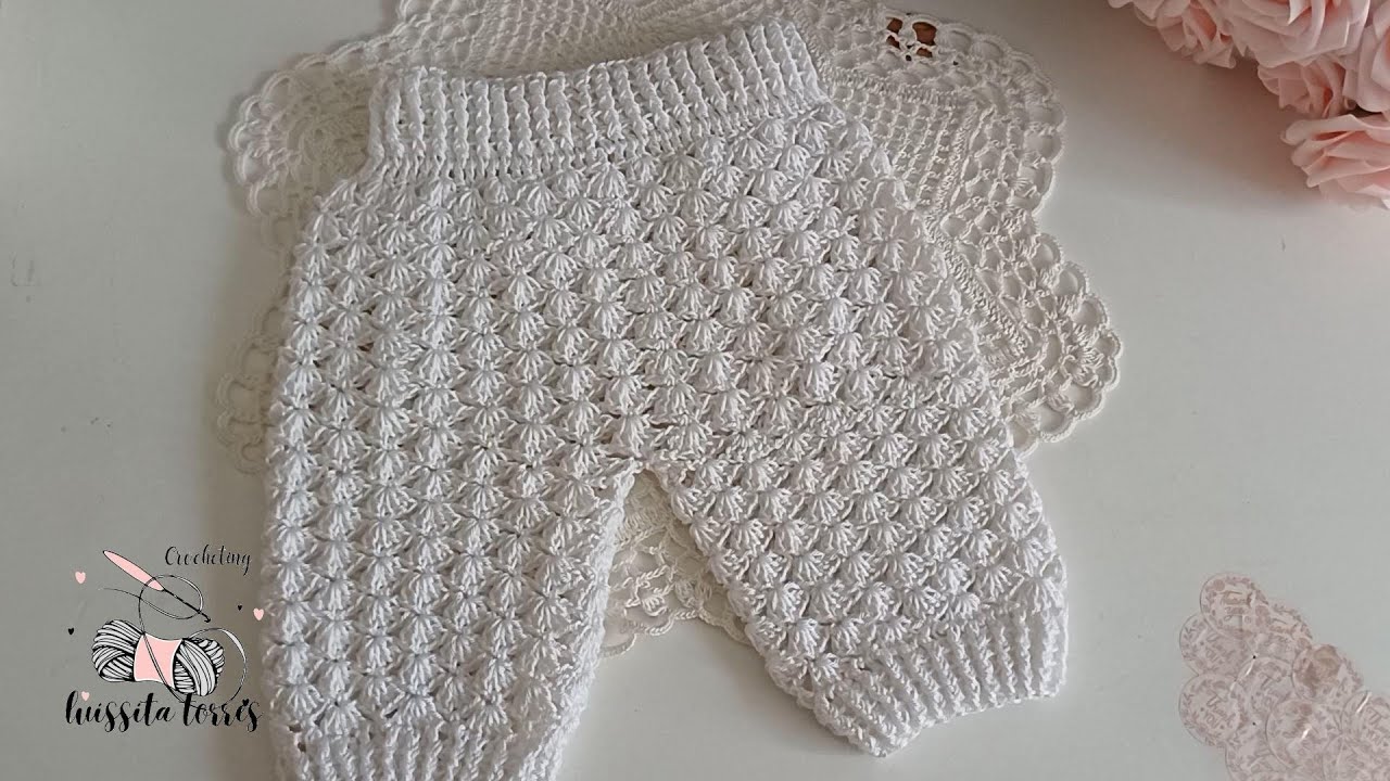 ¡Mira que bonito es!🥰Así de fácil y rápido se Teje patrón de crochet🌿♥️ Ganchillo para bebé #crochet