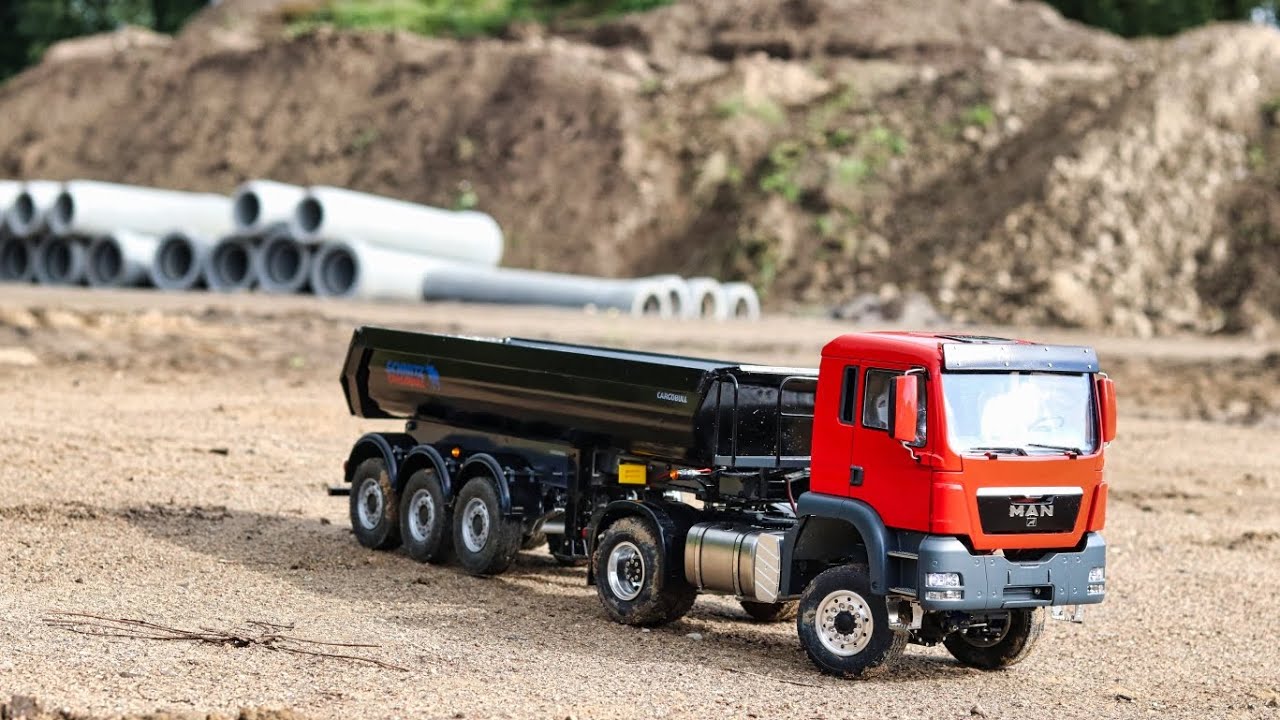 RC Truck MAN TGS 4x4 Lesu Tamiya 1/14 Kipper Servonaut Scaleart SMX Sound LKW
