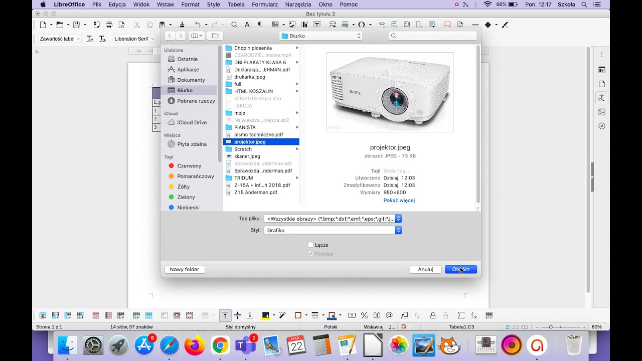 Tabela - edycja - Libre Office Writer