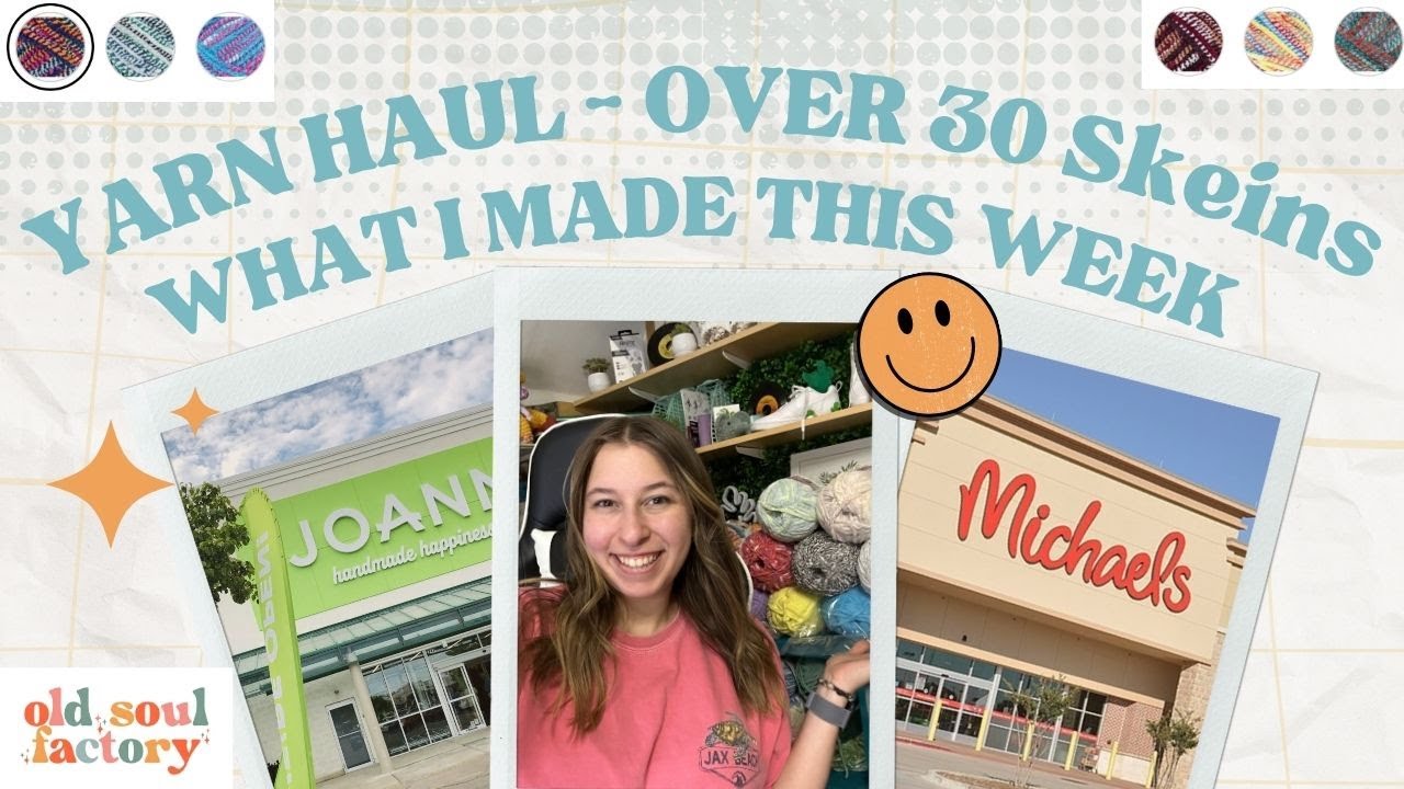 MY LARGEST YARN HAUL TO DATE!!!! - Upcoming Projects and what I made this week!