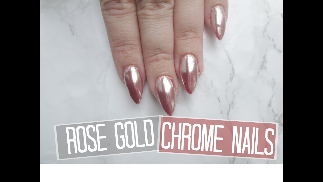 NAIL ART Rose Gold Chrome Ongles Miroir | Melissa Easy Nails