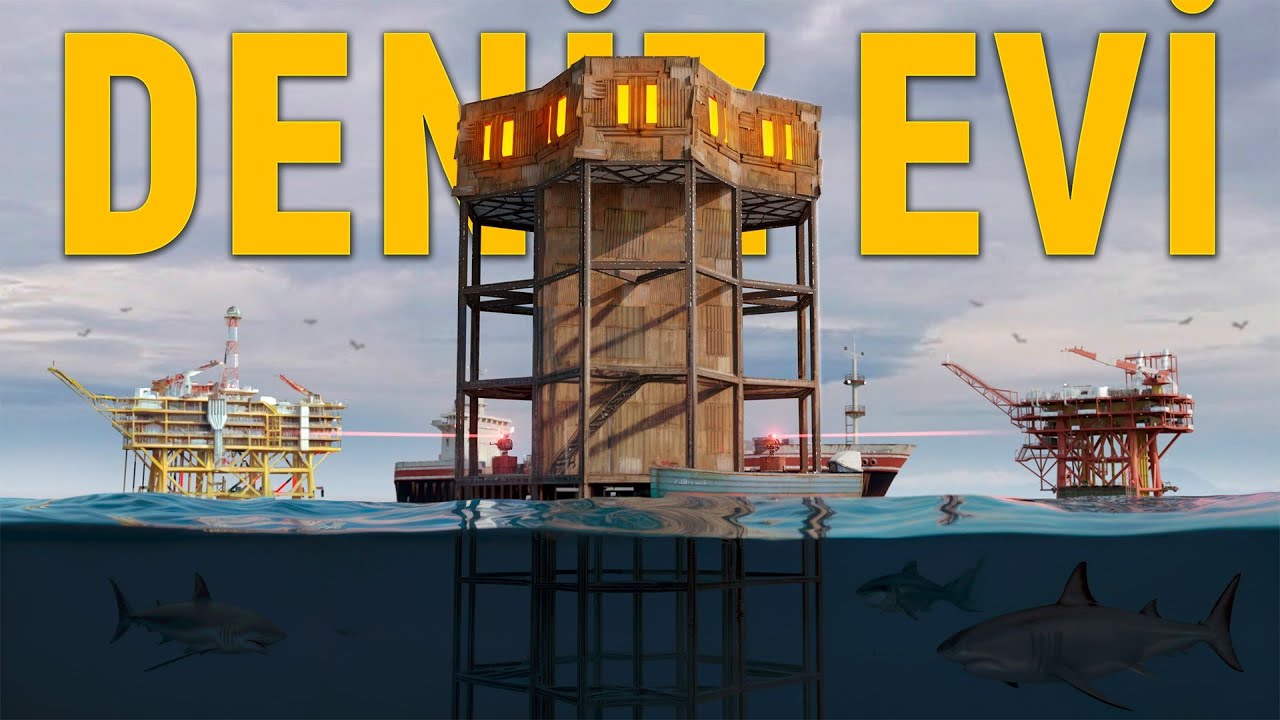 DENİZİN ÜSTÜNDE 20 KATLI EVDE 1 GÜN BOYUNCA YAŞAMAK I Rust Türkçe