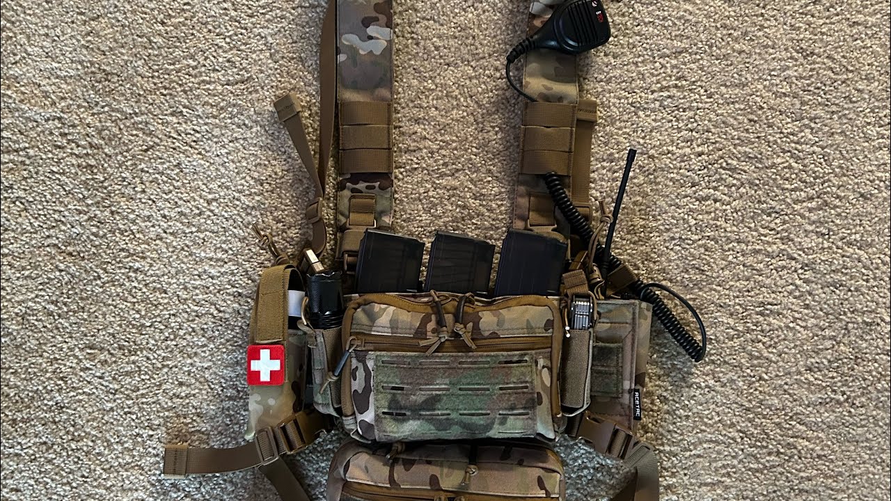 🚨 Acetac Tactical Chest Rig Setup! 💨🔫 #2amendment #firearmstraining #guncollection #stayready