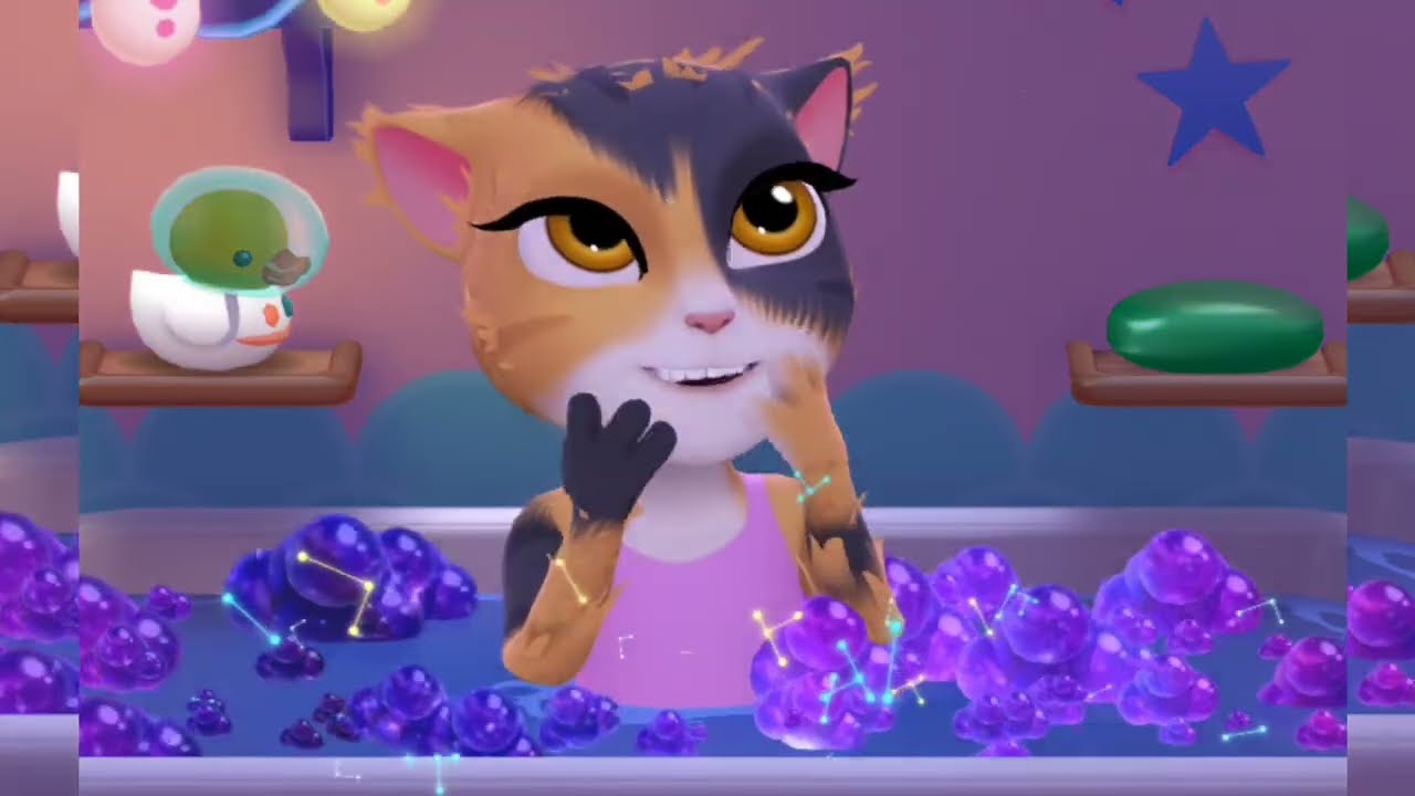 My Talking Angela Black Leatherette/K-POP DANCER 🥳🦹‍♀️👌