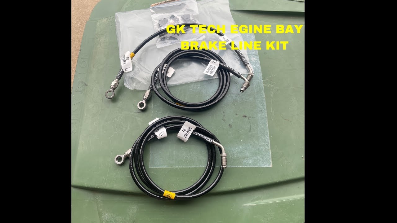 GK TECH ENGINE BAY BRAKE LINE KIT FOR 240SX INSTALL