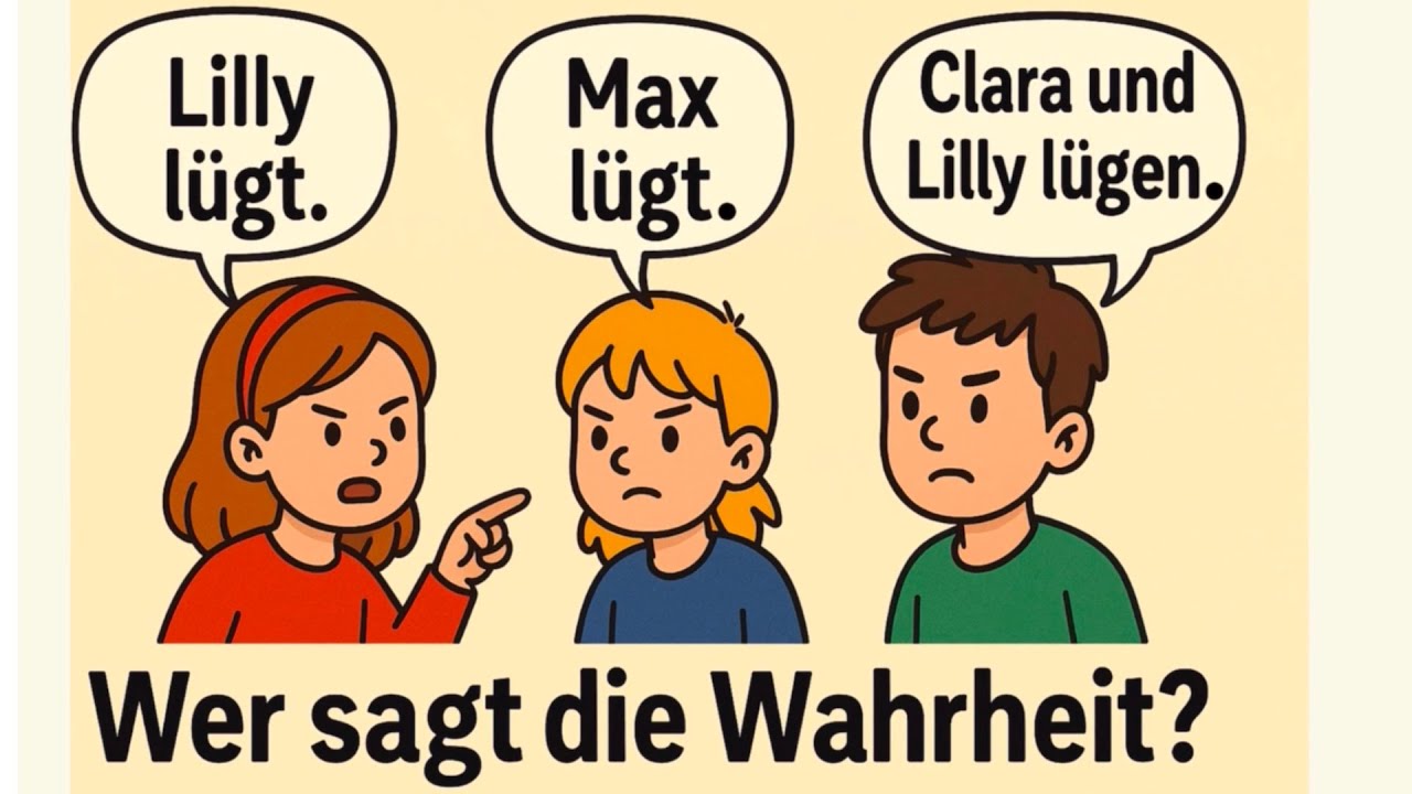 Logikr&auml;tsel. Wer sagt die Wahrheit?
