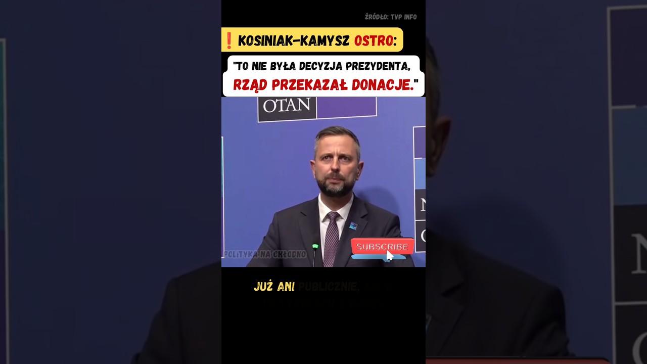 ❗Sp&oacute;r o donacje. Kosiniak-Kamysz: To decyzja rządu, nie prezydenta