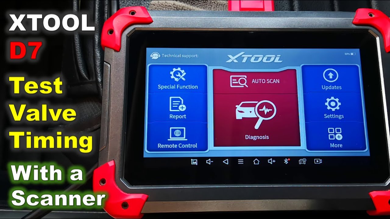 How to Test Variable Timing Control with a Scanner: XTOOL D7 / Test Variable Valve Timing