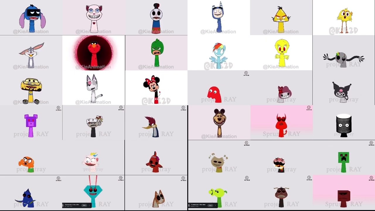 Sprunki oc Nineparison Quadparison 3 @KieAnimation 