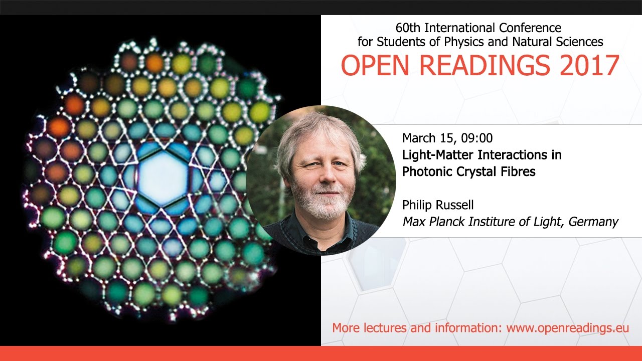Light-Matter Interactions in Photonic Crystal Fibres, Philip Russel