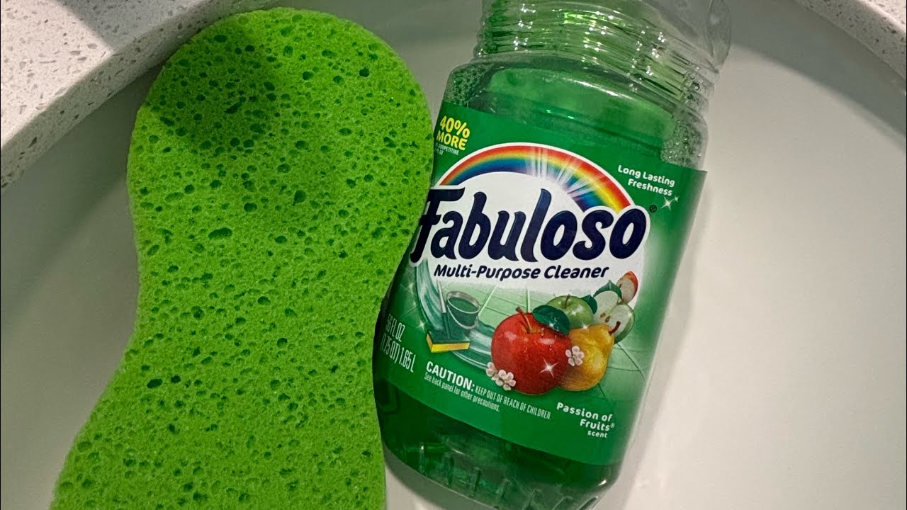 Green Fabuloso Sponge Squeeze Part 1 💚🫧 #spongeasmr #spongeasmrcommunity #spongesqueeze #sponge
