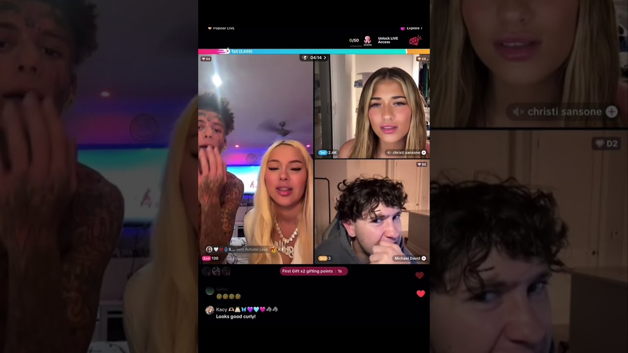 Stella with Flyy and others Monday night TikTok live new video vlog