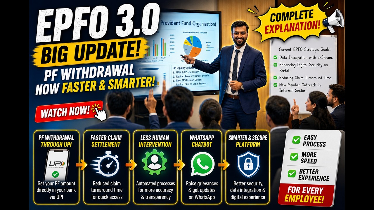 EPFO 3.0 Explained 🔥 PF Withdrawal Through UPI? Big Changes for Employees!