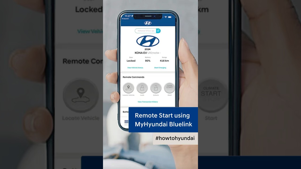 🚗📲 How to start Hyundai using Bluelink  #HyundaiBluelink #kelownahyundai #palisade #remotestart