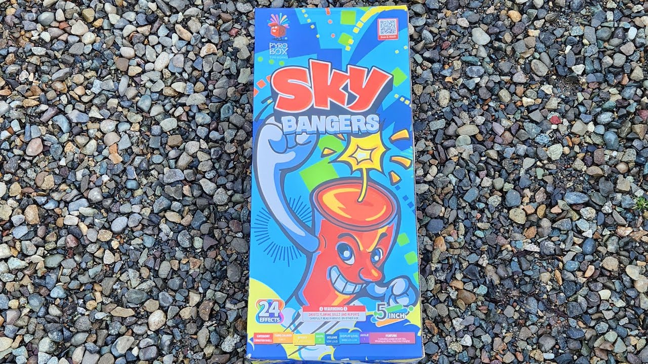 Sky Bangers by Pyro Box Fireworks 5in Canister Shell's