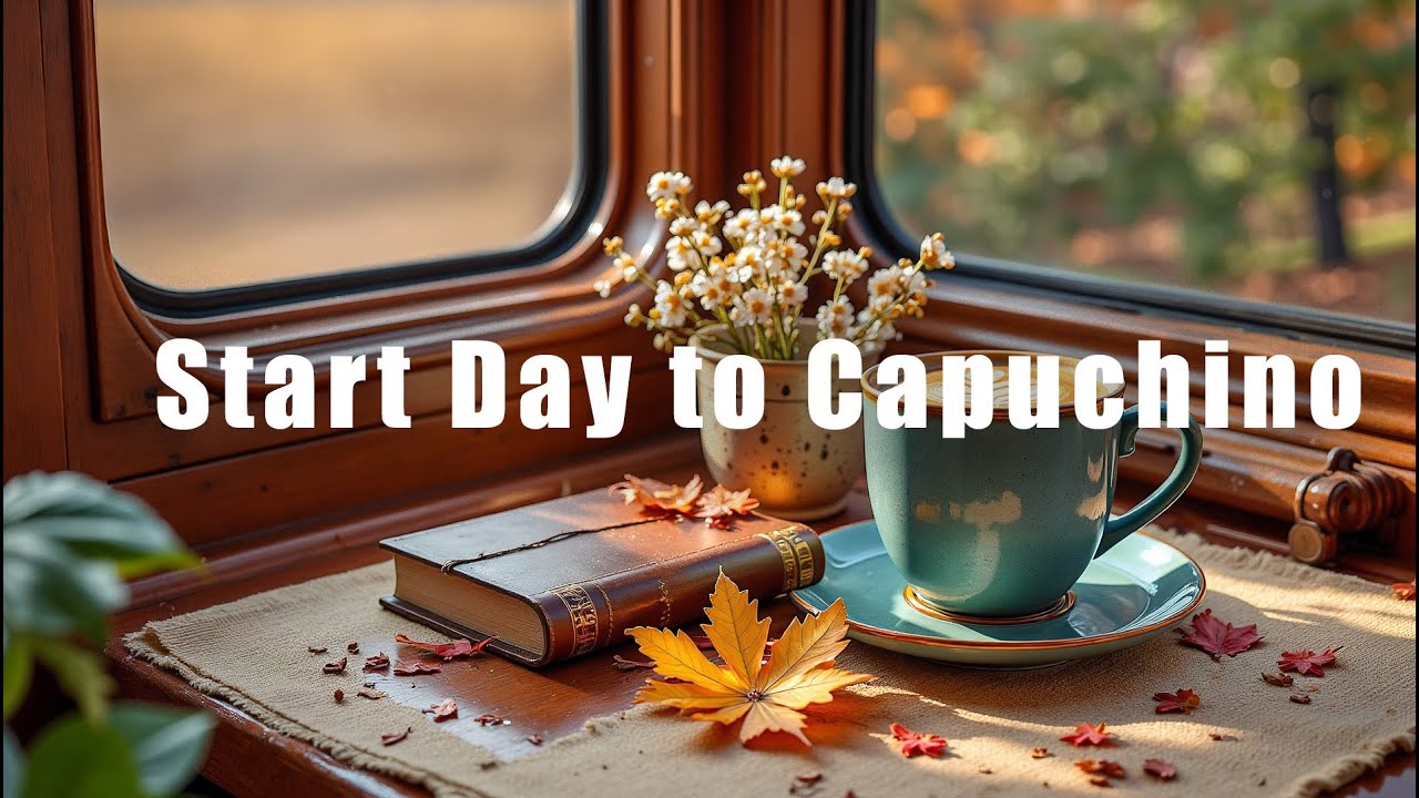 Start Day Jazz | Hot Capuchino and Book to View Window | Music to Healing