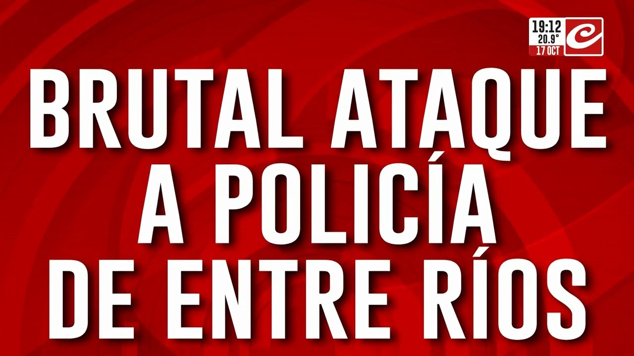Brutal ataque a policía de Entre Ríos, fueron interceptados por una lancha