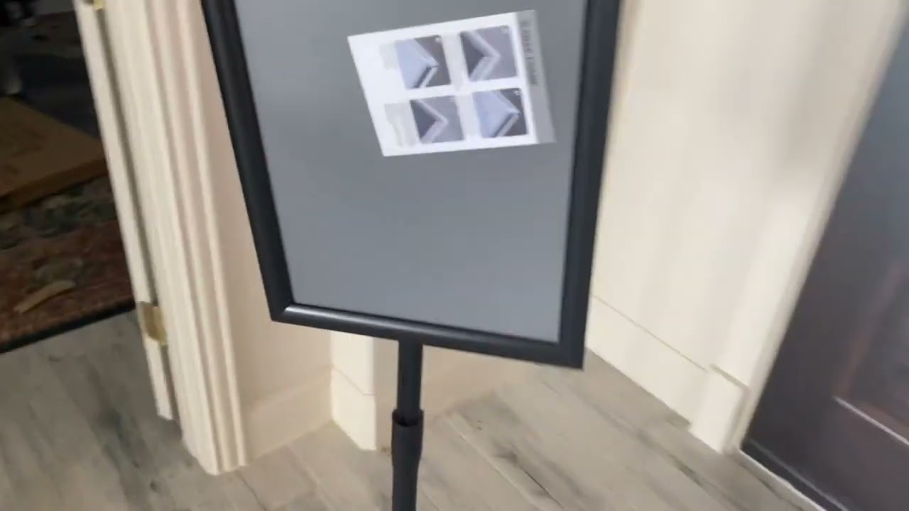 📢 Adjustable Pedestal Sign Holder Stand | 11x17 Poster Display Floor Stand (Vertical/Horizontal)