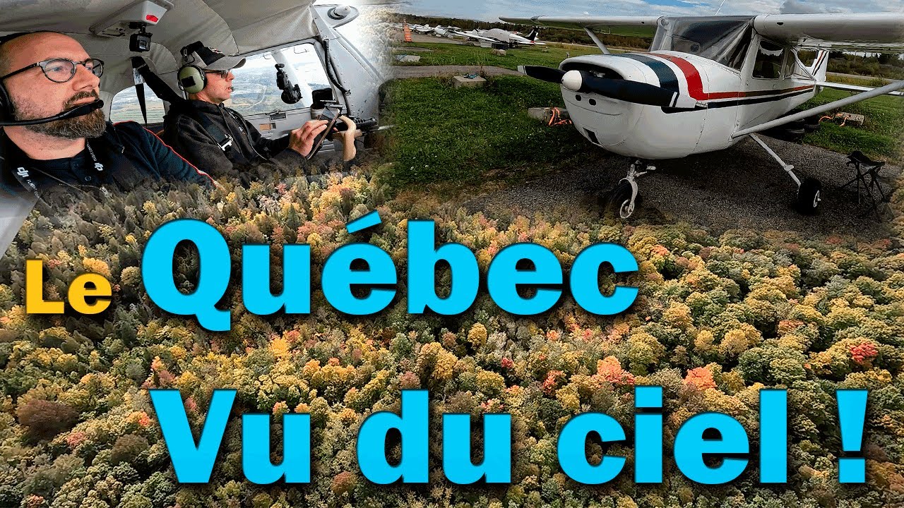 Le Québec vu du ciel ! André m'emmène dans son Cessna 150 en beauce !