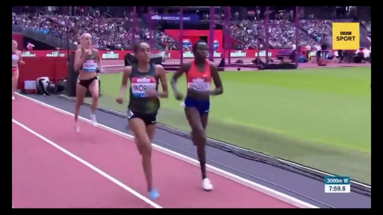 3000m Race leader stops 200m before finish