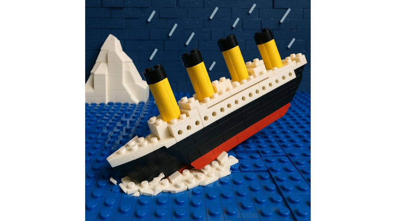 Фильм Титаник Лего!#лего#титаник#айсберг#iceberg#lego#titanic #фильм#film#12#круто#майнкрафт#roblox