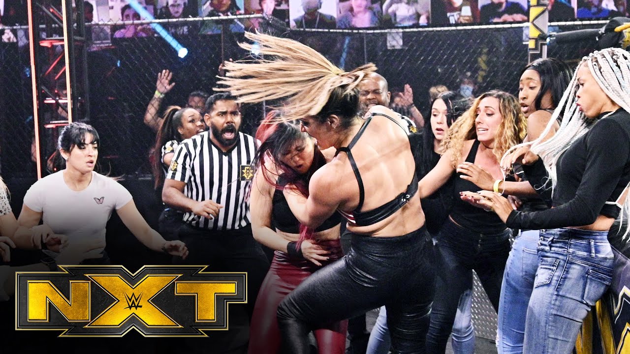 Io Shirai and Raquel Gonzalez's wild brawl: WWE NXT, March 31, 2021