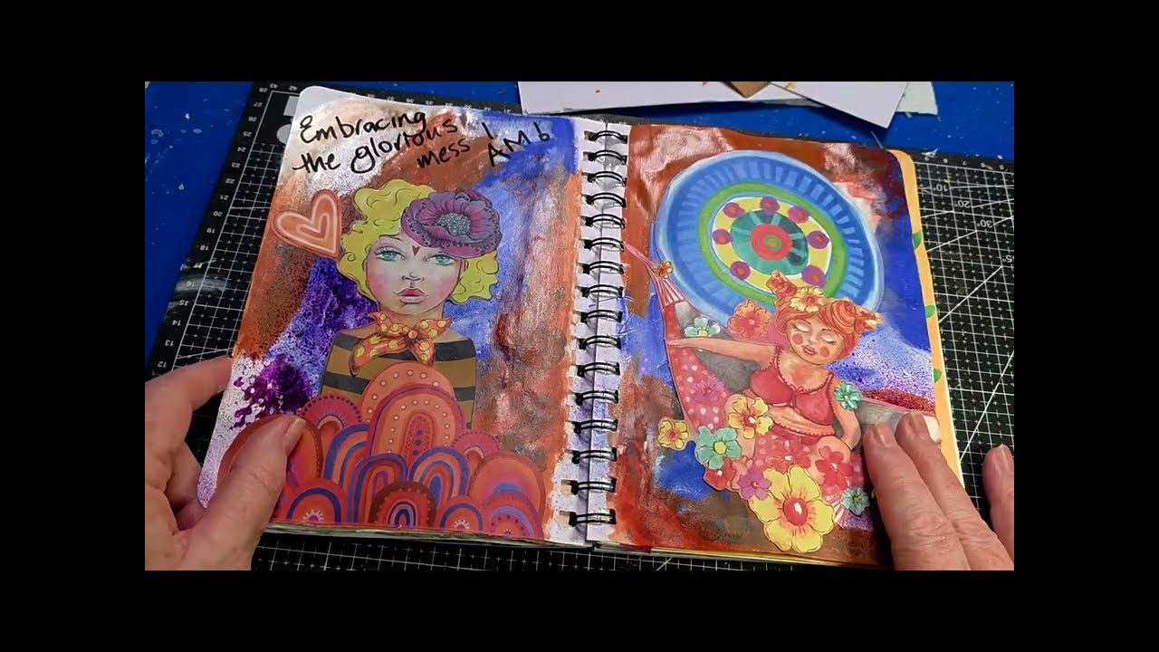 My Self Care Journal so far,   #artjournaling #selflove #selfcare