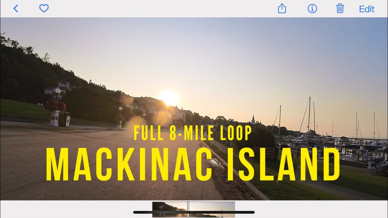 Mackinac Island Biking Loop (Full uninterrupted video)
