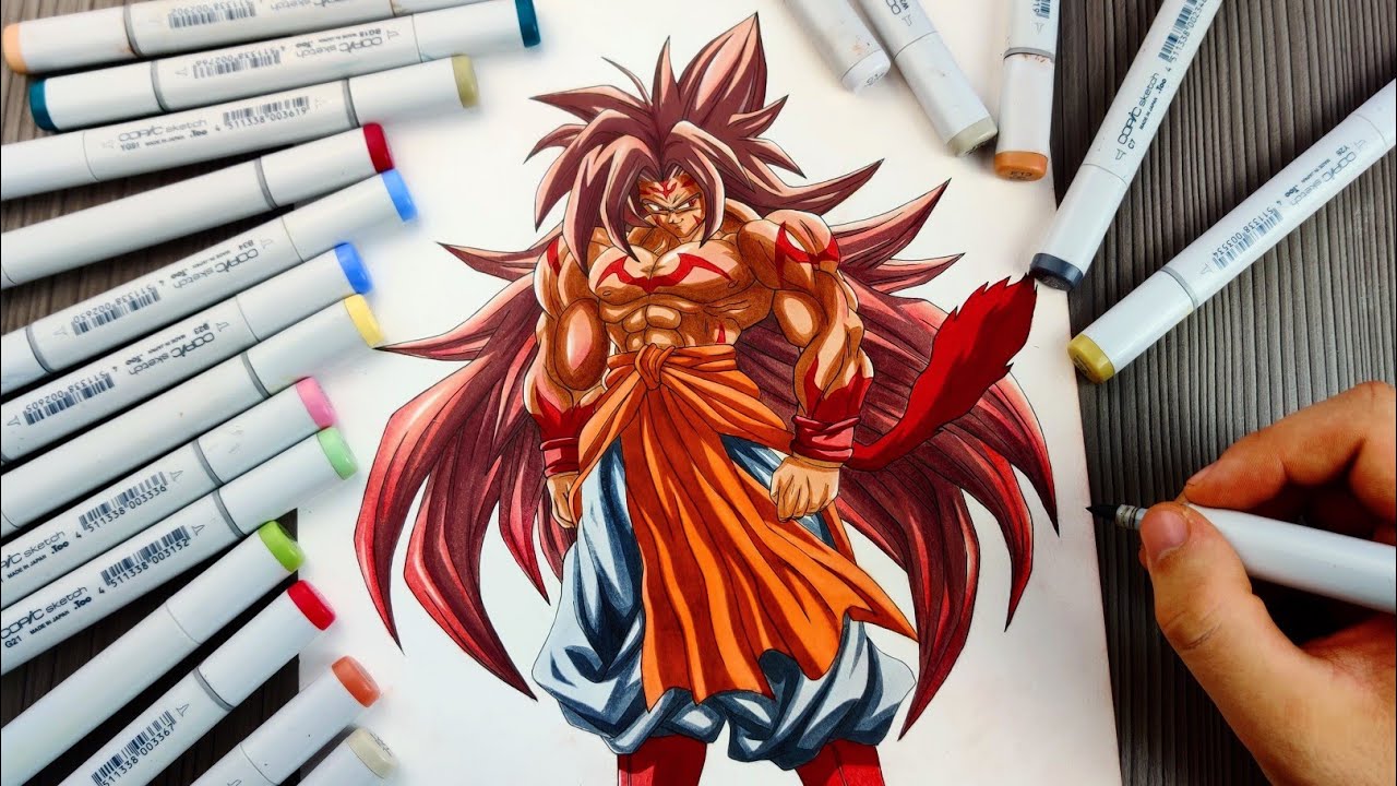 Drawing GOKU Final Ultimate Form | OMNI Super Saiyan
