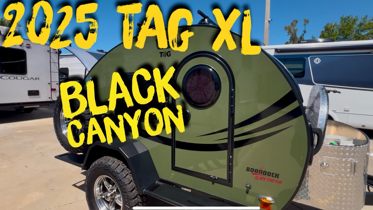 2025 NuCamp T@G Tag XL Boondock “Black Canyon” Edition- Jeep Wrangler JLU Rubicon