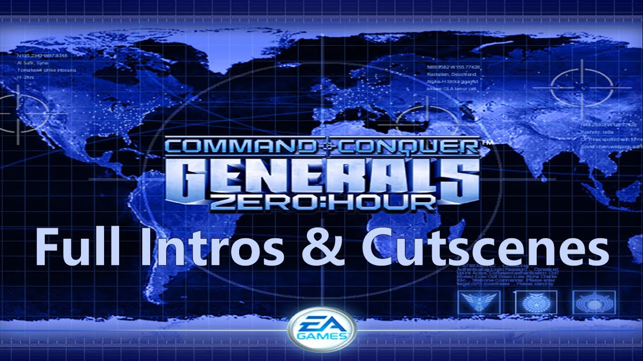 FULL Command & Conquer Generals Zero Hour intro Cutscenes