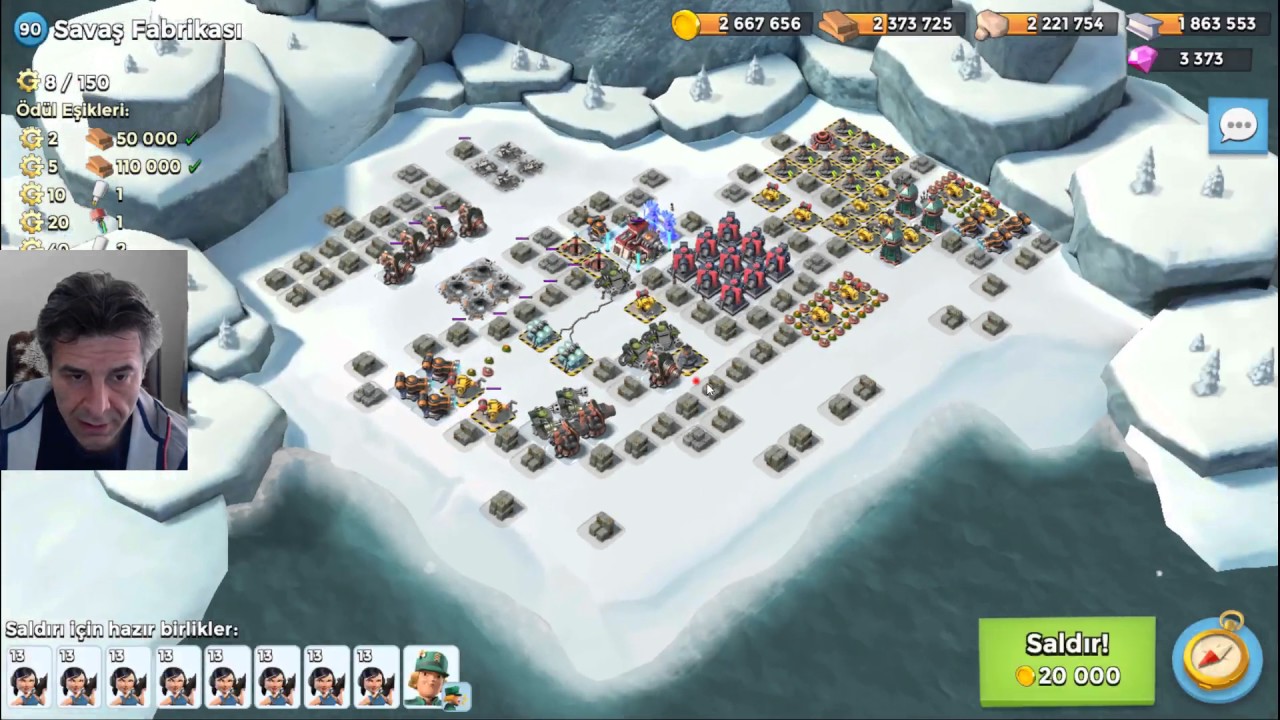 Savaş Fabrikası Albay GearHeart Boom Beach T&uuml;rk&ccedil;e