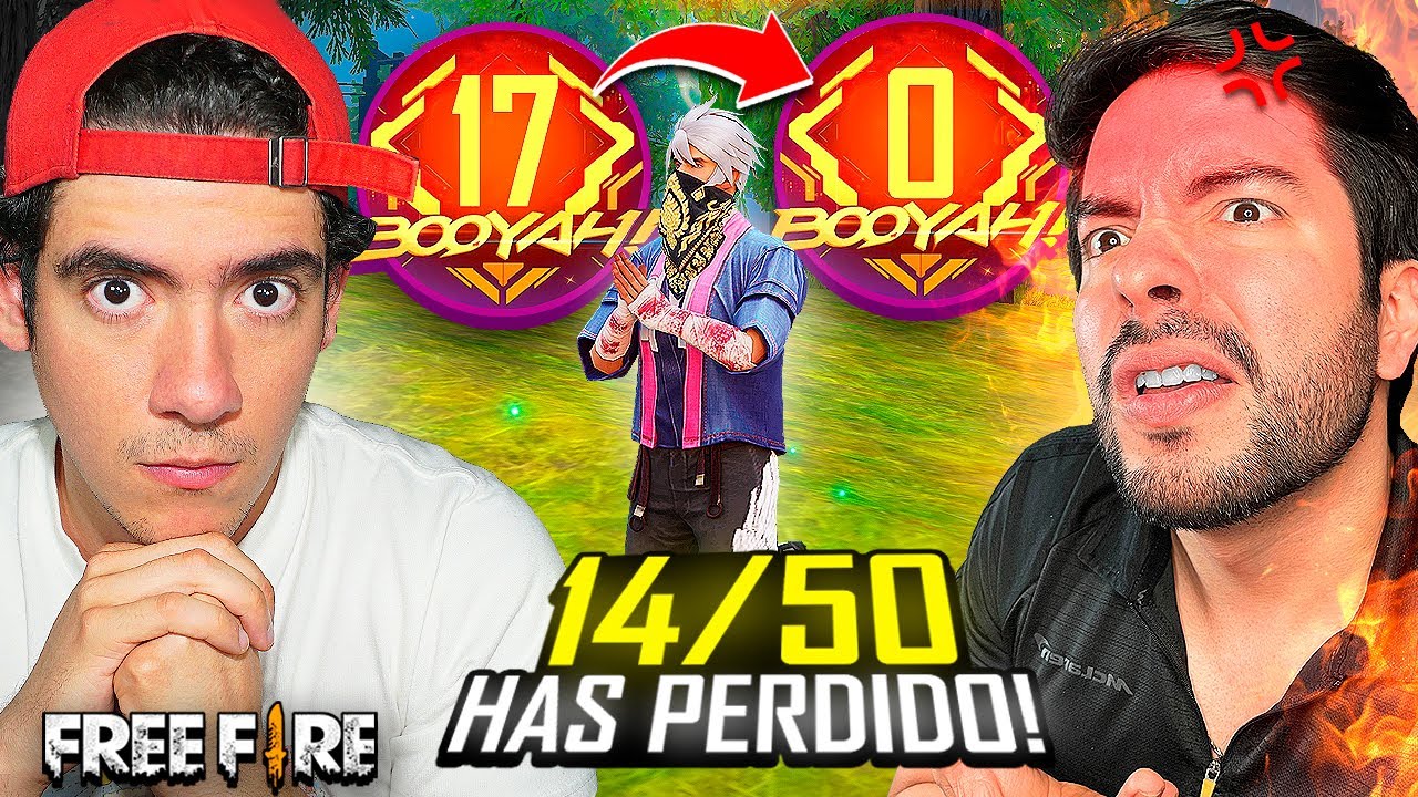 LE HICE PERDER LA RACHA DE 17 BOOYAHS SEGUIDOS en FREE FIRE a MI AMIGO !! * se enoja * - TheDonato