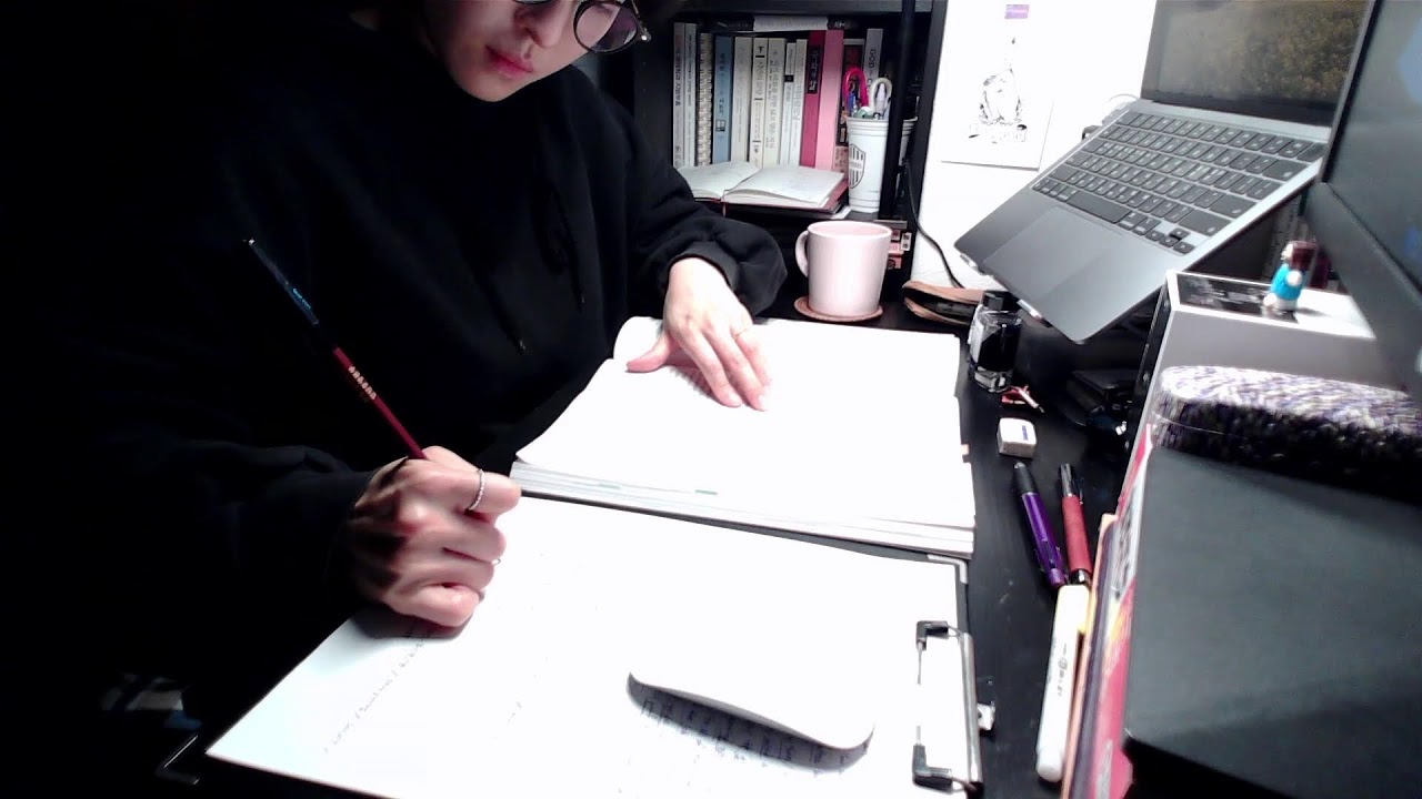 🌙 Study With Me | Korean PhD in Japan | Real-Time Night Study + Insect Sounds